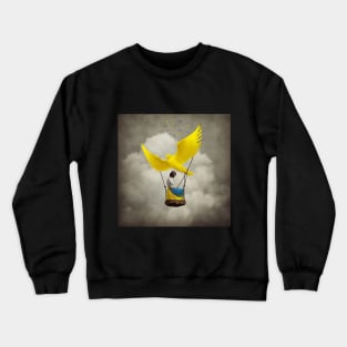 FREEDOM FOR UKRAINE - girl, illustration, painting style Crewneck Sweatshirt